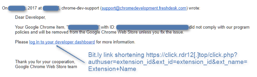 Https short id. Google web developer account Chrome Store.