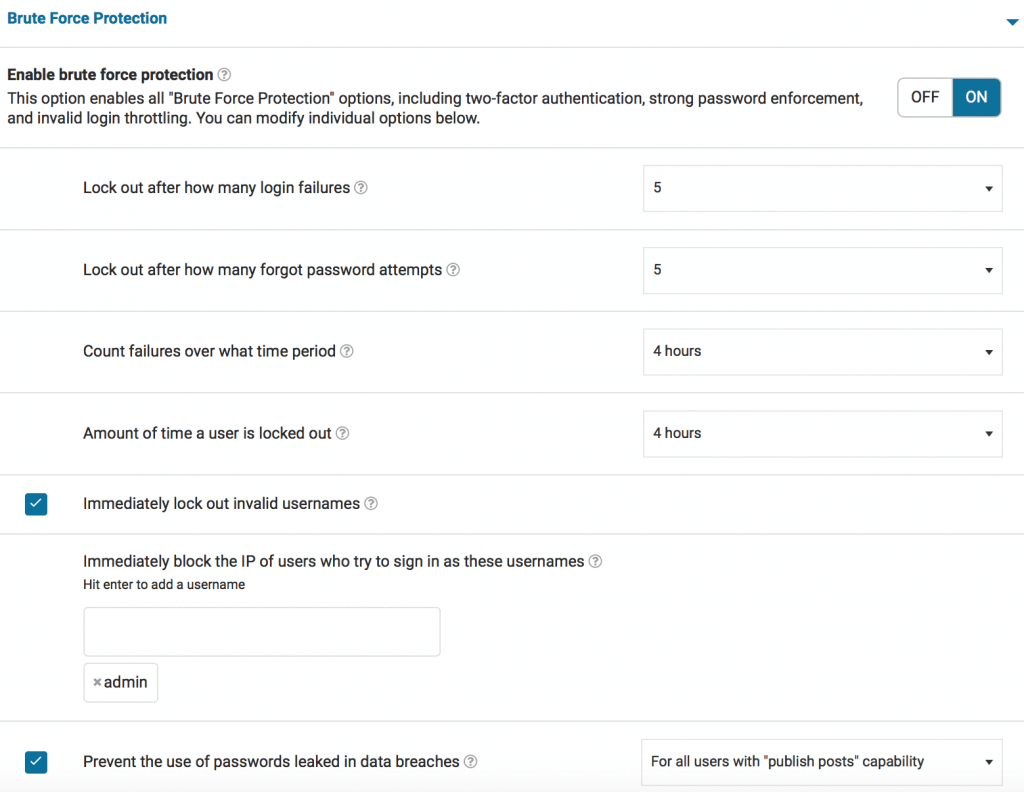 Optimizing Wordfence Security Settings: Brute Force Protection | WPSanity