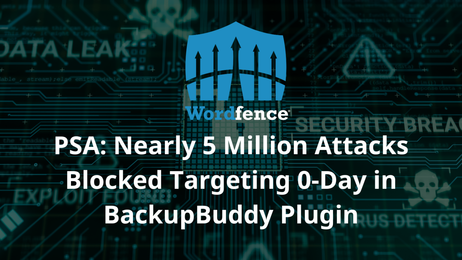 PSA: Nearly 5 Million Attacks Blocked Targeting 0-Day in BackupBuddy Plugin