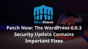 Patch Now: The WordPress 6.0.3 Security Update Contains Important Fixes