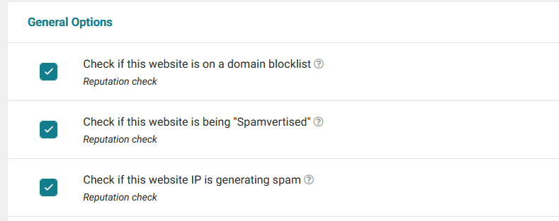 Wordfence Premium offers reputation checks.